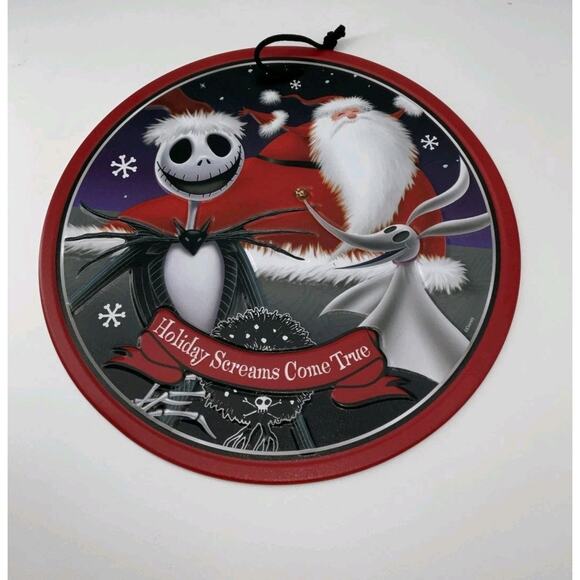Nightmare Before Christmas Home Decor Wall Hanging Screams Come True RARE - Picture 1 of 4